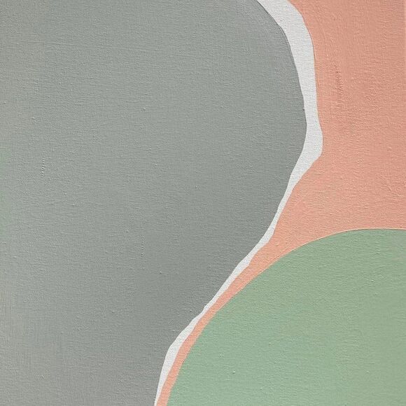 Original Artwork I Abstract Acrylic Painting 16"x 20" Minimalistic Design - Picture 1 of 6